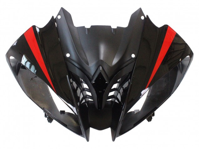 2008-2016 Yamaha YZF 600 R6 Motorcycle Fairings - Silver Black Red Shark 4