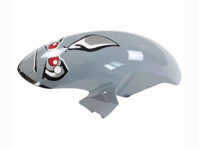 2008-2016 Yamaha YZF 600 R6 Motorcycle Fairings - Silver Black Red Shark 4