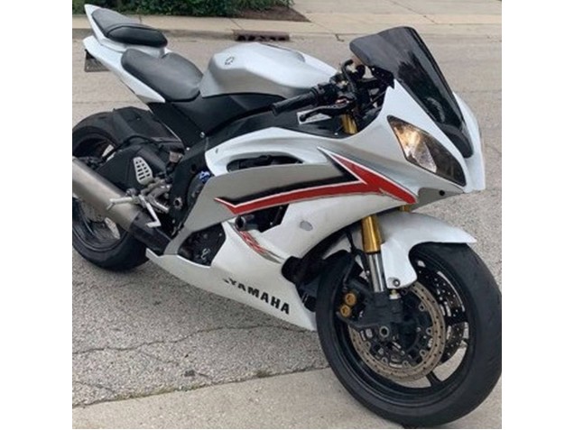 2008-2016 Yamaha YZF 600 R6 Motorcycle Fairings - White Red