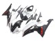 2008-2016 Yamaha YZF 600 R6 Motorcycle Fairings - White Matte Black Red Decals