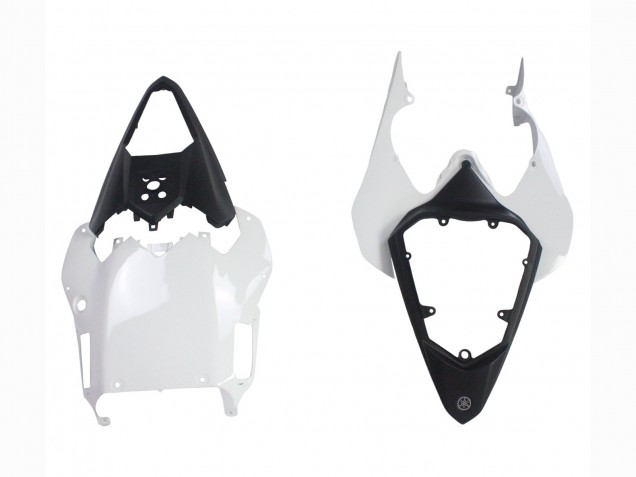 2008-2016 Yamaha YZF 600 R6 Motorcycle Fairings - White Matte Black Red Decals