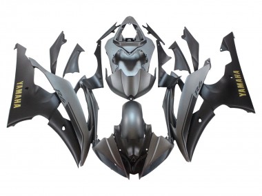 Cheap 2008-2016 Yamaha YZF 600 R6 Motorcycle Fairings - Grey Matte Black Gold Decals