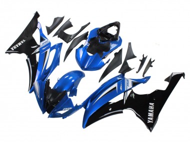 Cheap 2008-2016 Yamaha YZF 600 R6 Motorcycle Fairings - White Blue Glossy Black