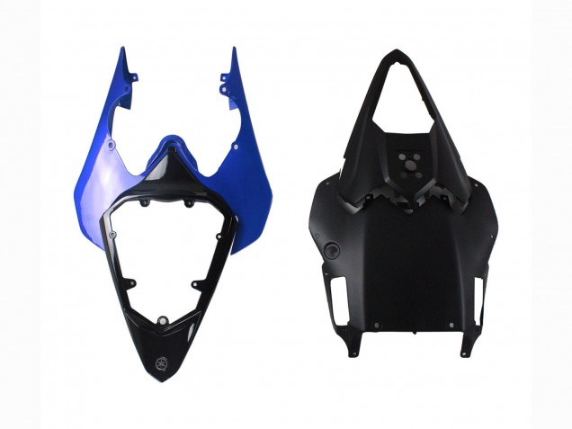 2008-2016 Yamaha YZF 600 R6 Motorcycle Fairings - White Blue Glossy Black