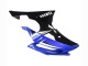 2008-2016 Yamaha YZF 600 R6 Motorcycle Fairings - White Blue Glossy Black