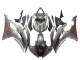 2008-2016 Yamaha YZF 600 R6 Motorcycle Fairings - Matte Grey Red Decals