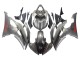 2008-2016 Yamaha YZF 600 R6 Motorcycle Fairings - Matte Grey Red Decals
