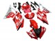 2008-2016 Yamaha YZF 600 R6 Motorcycle Fairings - White Red Black Fiat Acer