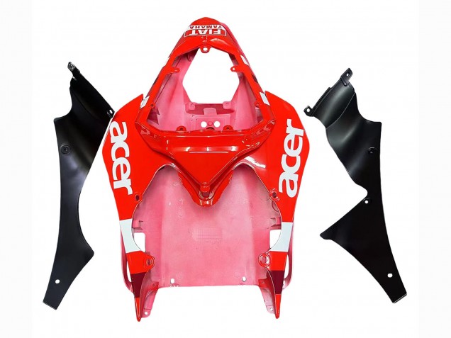 2008-2016 Yamaha YZF 600 R6 Motorcycle Fairings - White Red Black Fiat Acer