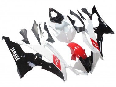 Cheap 2008-2016 Yamaha YZF 600 R6 Motorcycle Fairings - White Red Glossy Black