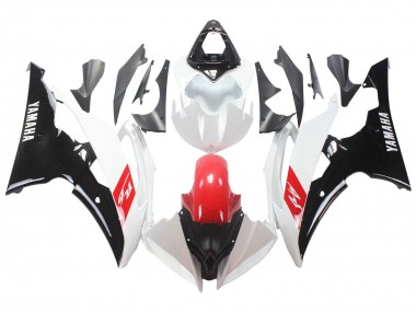 Cheap 2008-2016 Yamaha YZF 600 R6 Motorcycle Fairings - White Red Glossy Black