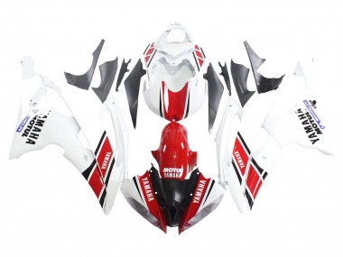 Cheap 2008-2016 Yamaha YZF 600 R6 Motorcycle Fairings - White Red Black Motul Michelin