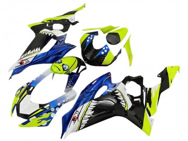 Cheap 2008-2016 Yamaha YZF 600 R6 Motorcycle Fairings - Green Blue Black Shark