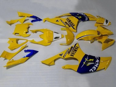 Cheap 2008-2016 Yamaha YZF 600 R6 Motorcycle Fairings - Yellow Blue Camel Motul Michelin