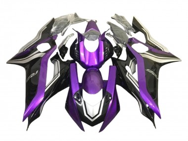 Cheap 2017-2023 Yamaha YZF 600 R6 Motorcycle Fairings - Silver Purple Glossy Black
