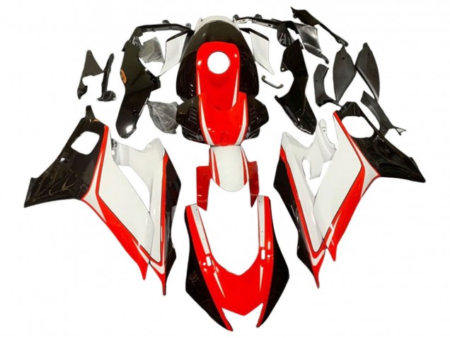 2017-2023 Yamaha YZF 600 R6 Motorcycle Fairings - White Red Glossy Black