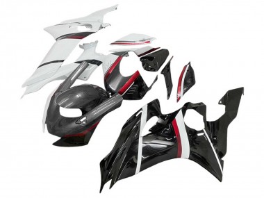 Cheap 2017-2023 Yamaha YZF 600 R6 Motorcycle Fairings - White Red Glossy Black Carbon Fiber Style