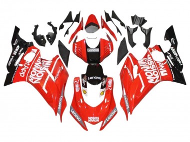 Cheap 2017-2023 Yamaha YZF 600 R6 Motorcycle Fairings - Red Black
