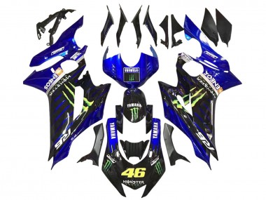 Cheap 2017-2023 Yamaha YZF 600 R6 Motorcycle Fairings - Blue Glossy Black Green Monster ENEOS Yamalube