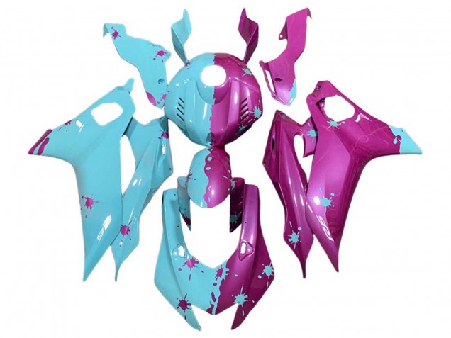 2017-2023 Yamaha YZF 600 R6 Motorcycle Fairings - Blue Pink