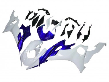 Cheap 2017-2023 Yamaha YZF 600 R6 Motorcycle Fairings - White Blue