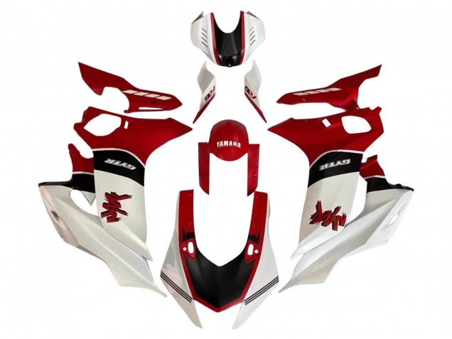 2017-2023 Yamaha YZF 600 R6 Motorcycle Fairing - White Red Black