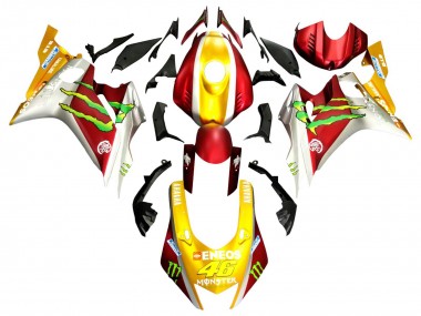 Cheap 2017-2023 Yamaha YZF 600 R6 Motorcycle Fairings - Gold Red Green Monster
