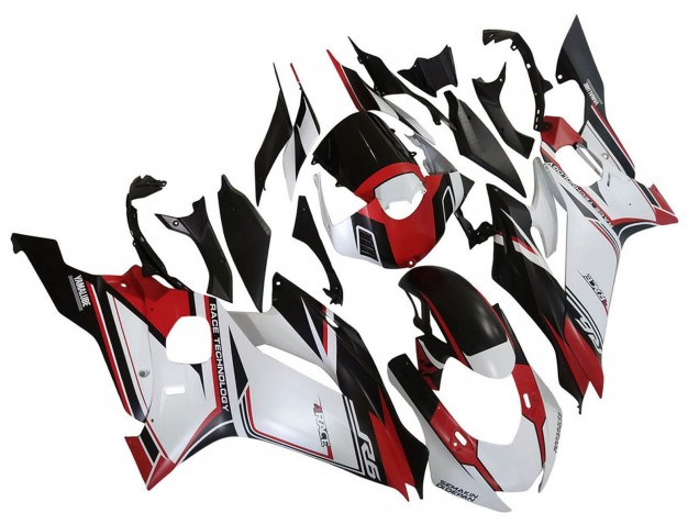 2017-2023 Yamaha YZF 600 R6 Motorcycle Fairings - White Red Black Semakin Didepan