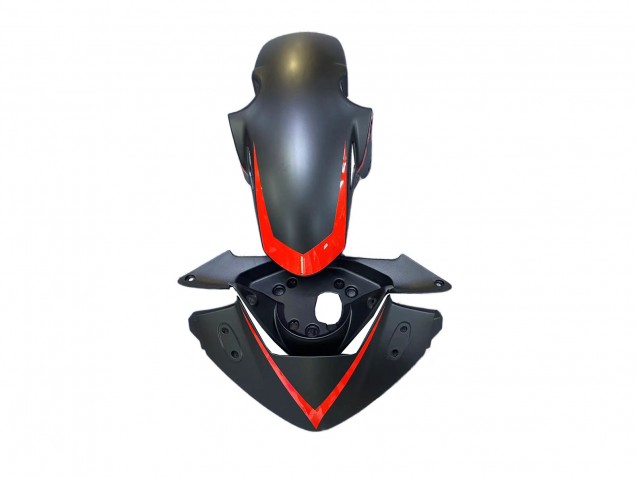 2011-2015 Honda CBR250RR Motorcycle Fairings - Matte Black Red Stripe