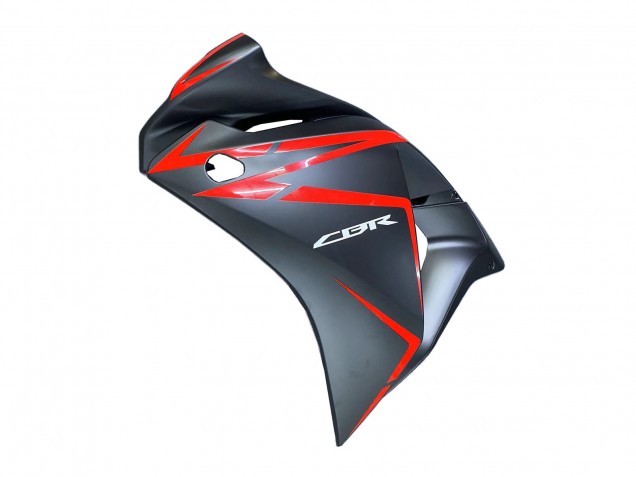 2011-2015 Honda CBR250RR Motorcycle Fairings - Matte Black Red Stripe
