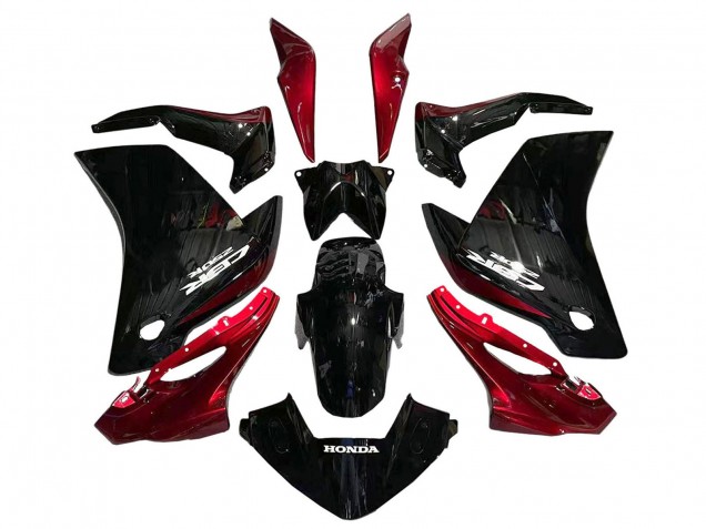 2011-2015 Honda CBR250RR Motorcycle Fairings - Glossy Black Red