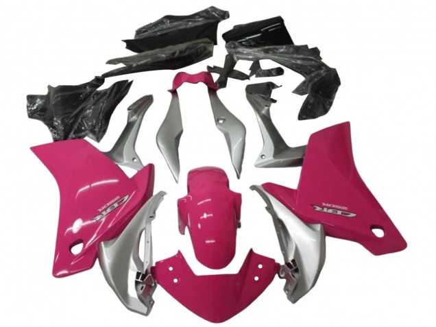 2011-2015 Honda CBR250RR Motorcycle Fairing Kits - Silver Pink