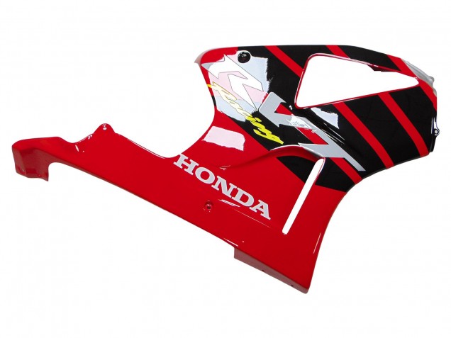 2000-2006 Honda VTR1000 Motorcycle Fairings - Silver Red Black Stripe Racing