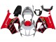 2000-2006 Honda VTR1000 Motorcycle Fairings - Silver Red Black Stripe Racing
