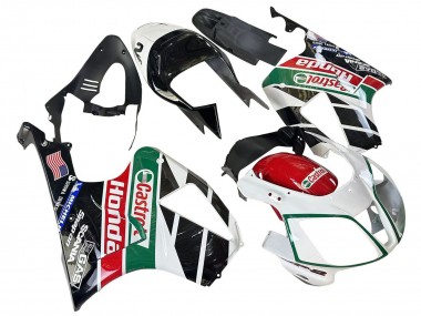 Cheap 2000-2006 Honda VTR1000 Motorcycle Fairings - White Red Green Glossy Black Castrol
