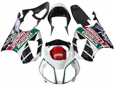 Cheap 2000-2006 Honda VTR1000 Motorcycle Fairings - White Red Green Glossy Black Castrol