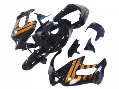 Cheap 1997-2005 Honda VTR1000F Motorcycle Fairings - Glossy Black Gold