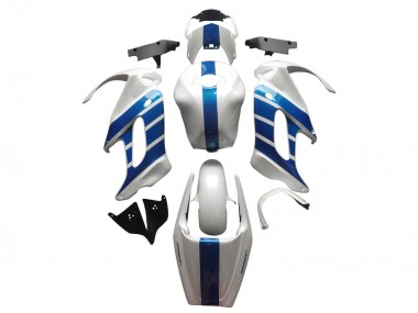 Cheap 1997-2005 Honda VTR1000F Motorcycle Fairings - White Blue