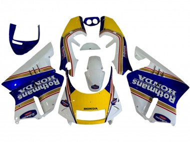Cheap 1994-1996 Honda NSR250 Motorcycle Fairings - White Blue Yellow Gold Rothmans