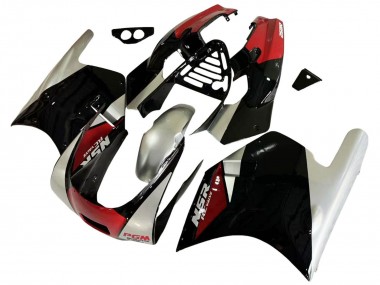Cheap 1988-1989 Honda NSR250R Motorcycle Fairings - Silver Red Glossy Black