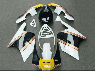 Cheap 1988-1989 Honda NSR250R Motorcycle Fairings - White Yellow Gold Glossy Black