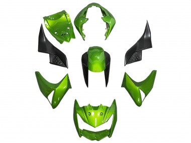 Cheap 2003-2006 Kawasaki Z1000 Motorcycle Fairing - Green Glossy Black