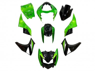 Cheap 2003-2006 Kawasaki Z1000 Motorcycle Fairings - Green Glossy Black