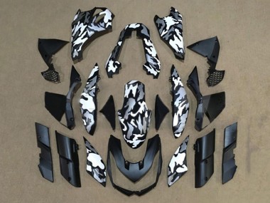 Cheap 2010-2013 Kawasaki Z1000 Motorcycle Fairings - Black White Camouflage
