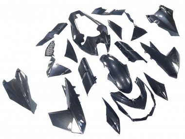 Cheap 2010-2013 Kawasaki Z1000 Motorcycle Fairings - Black Carbon Fiber