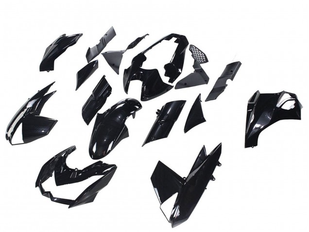 2010-2013 Kawasaki Z1000 Motorcycle Fairings - Glossy Black
