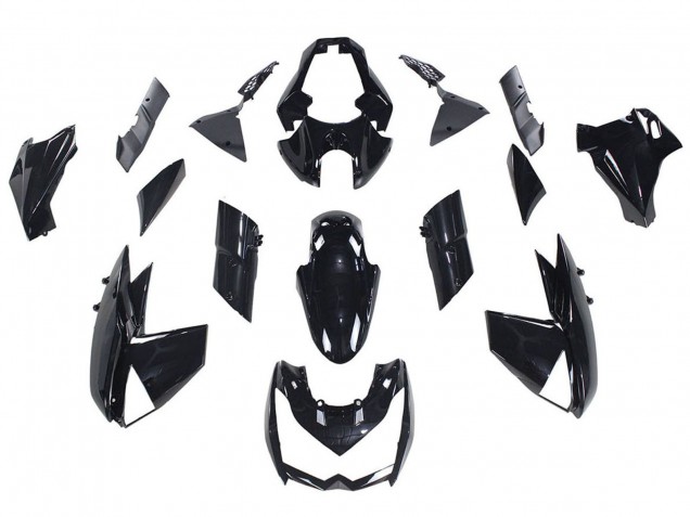 2010-2013 Kawasaki Z1000 Motorcycle Fairings - Glossy Black