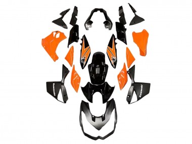 Cheap 2010-2013 Kawasaki Z1000 Motorcycle Fairings - Orange Glossy Black