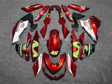 Cheap 2010-2013 Kawasaki Z1000 Motorcycle Fairings - Red White Green Monster 46