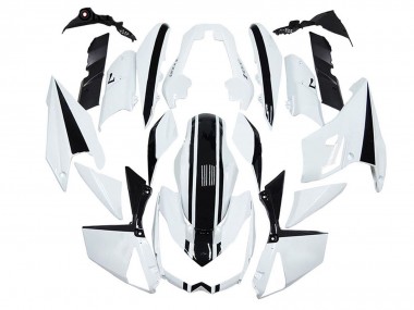 Cheap 2010-2013 Kawasaki Z1000 Motorcycle Fairings - White Black